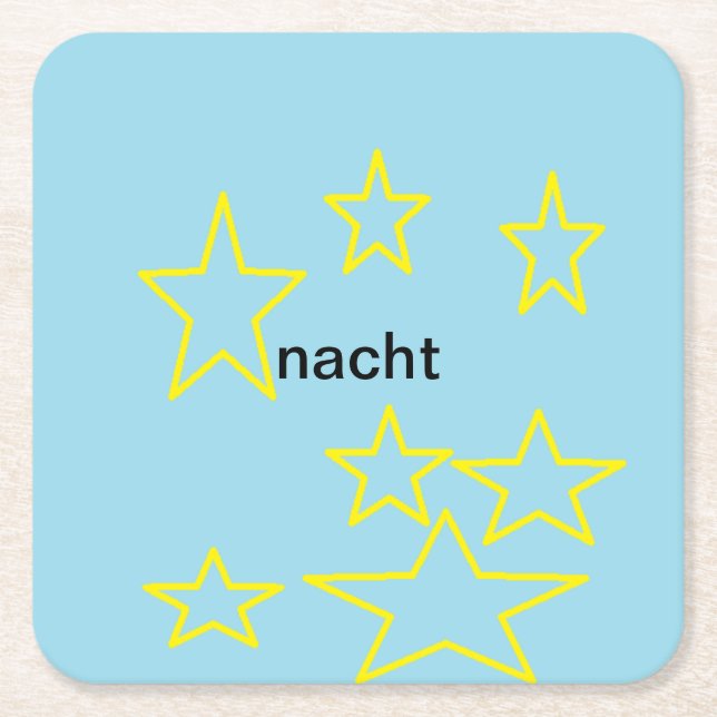 Morning Square Paper Coaster (Front)