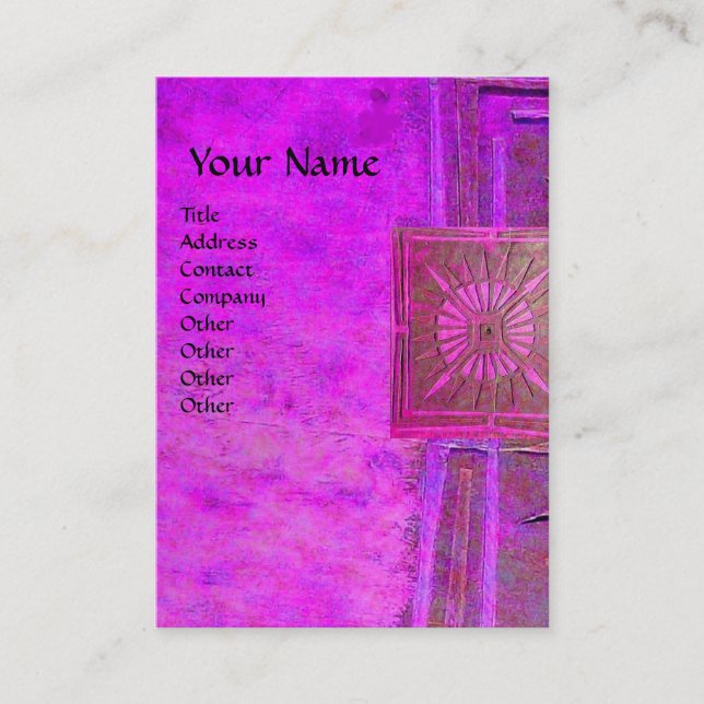 MORNING STAR 2 , MONOGRAM BUSINESS CARD (Front)