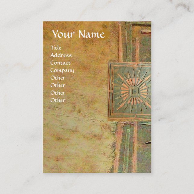 MORNING STAR 2 , MONOGRAM BUSINESS CARD (Front)