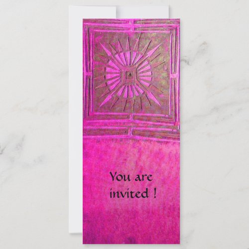 MORNING STAR  antique pink violet Invitation