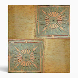 MORNING STAR , antique yellow brown green Binder