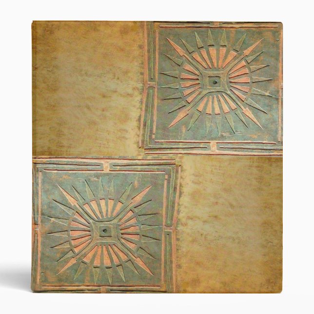 MORNING STAR , antique yellow brown green Binder (Front)