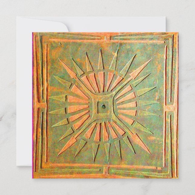 MORNING STAR , antique yellow green,white Announcement (Front)