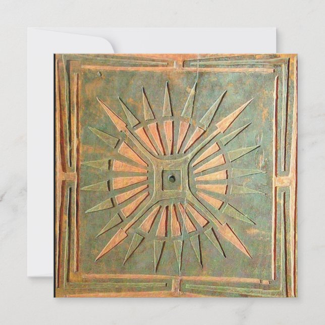 MORNING STAR , antique yellow green,white Announcement (Front)