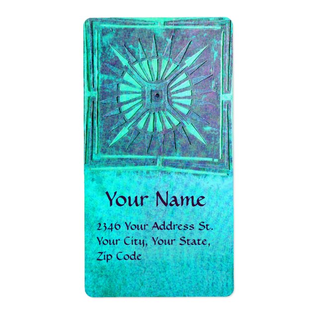 MORNING STAR ,blue turquase Label (Front)