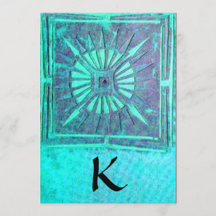 MORNING STAR , bright blue teal,white Announcement