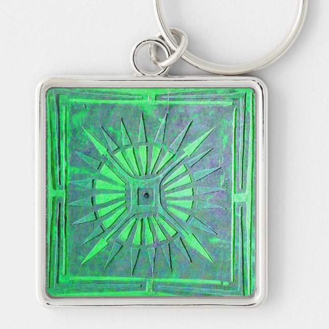 MORNING STAR , green Keychain (Front)