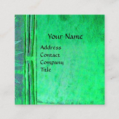 MORNING STAR Green Square Business Card