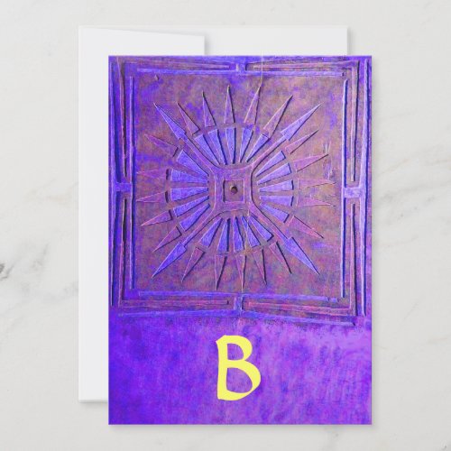 MORNING STAR  MONOGRAM  bright blueyellow Announcement