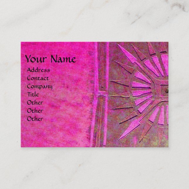 MORNING STAR , MONOGRAM BUSINESS CARD (Front)