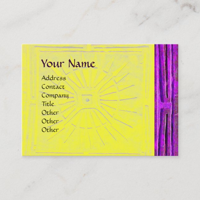 MORNING STAR , MONOGRAM BUSINESS CARD (Front)
