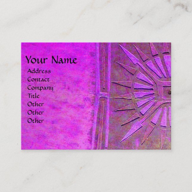 MORNING STAR , MONOGRAM BUSINESS CARD (Front)