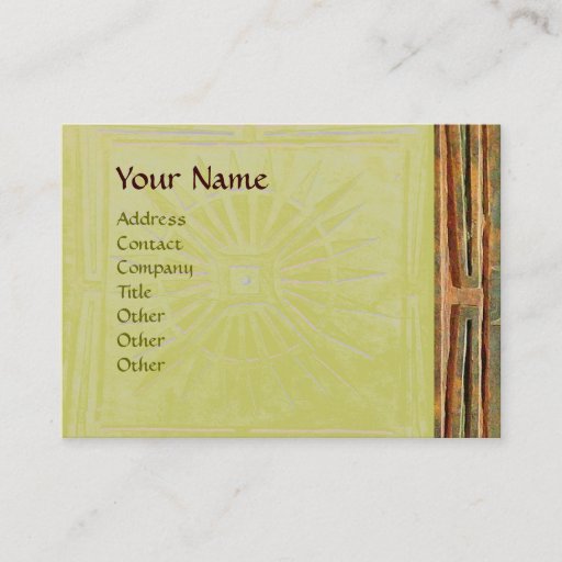Customizable MORNING STAR , MONOGRAM BUSINESS CARD