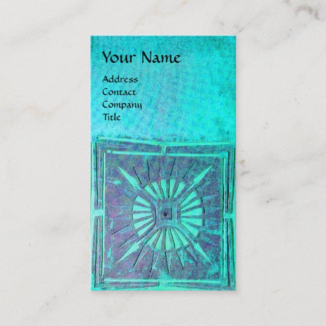 MORNING STAR , MONOGRAM BUSINESS CARD (Front)