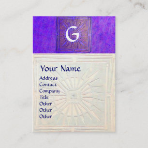 MORNING STAR , MONOGRAM BUSINESS CARD