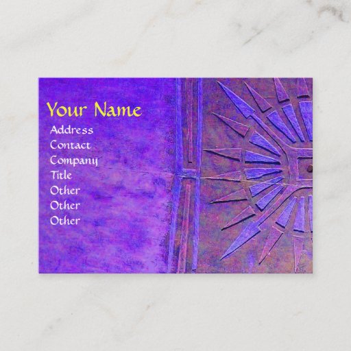 Customizable MORNING STAR MONOGRAM BUSINESS CARD TEMPLATES