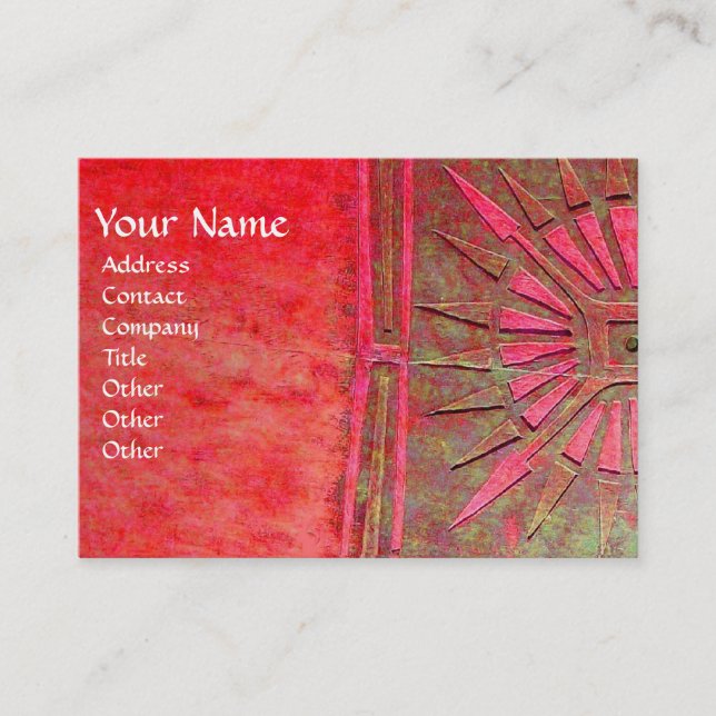 MORNING STAR , MONOGRAM BUSINESS CARD (Front)