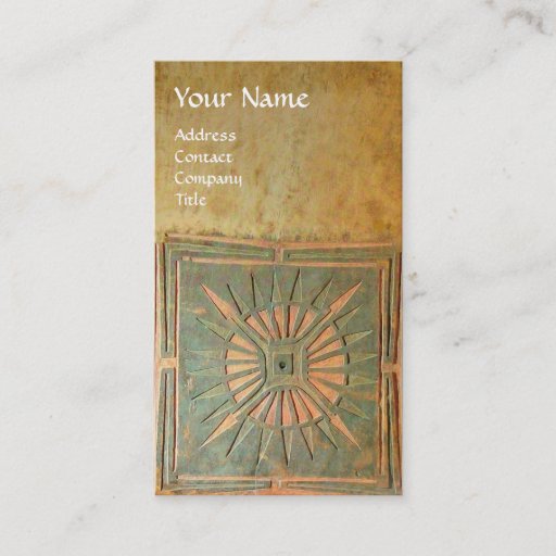 Customizable MORNING STAR , MONOGRAM BUSINESS CARD