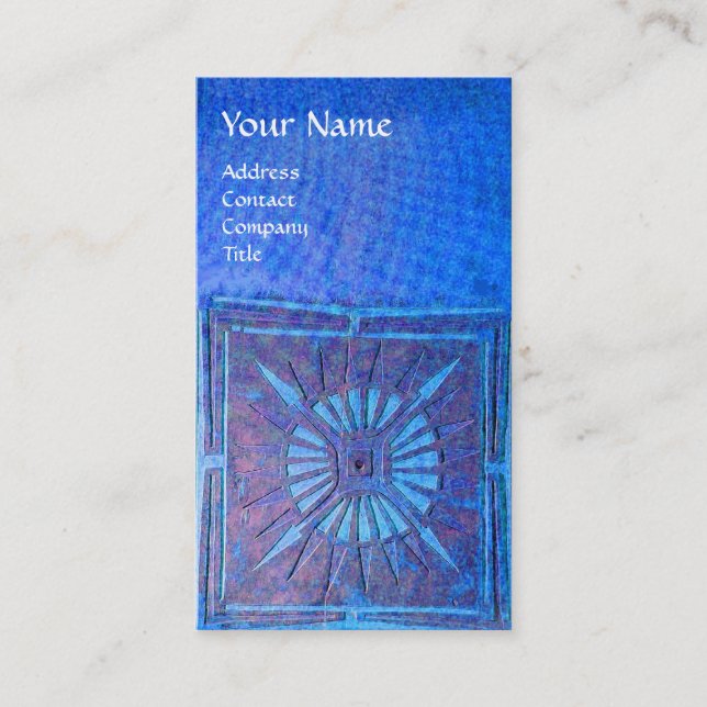 MORNING STAR , MONOGRAM BUSINESS CARD (Front)