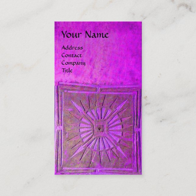 MORNING STAR , MONOGRAM BUSINESS CARD (Front)