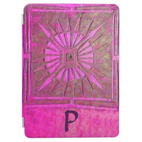 MORNING STAR MONOGRAM Pink Fuchsia Purple Violet iPad Air Cover