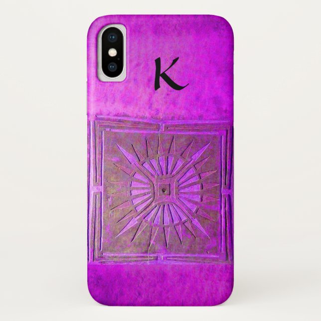 MORNING STAR Pawnee Purple ,Black, Monogram Case-Mate iPhone Case (Back)
