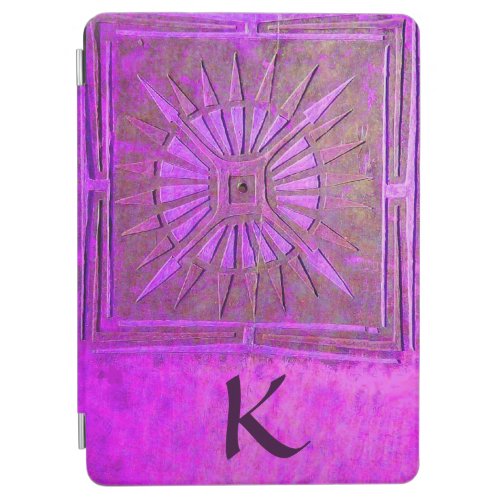MORNING STAR Pawnee  Purple Black Monogram iPad Air Cover
