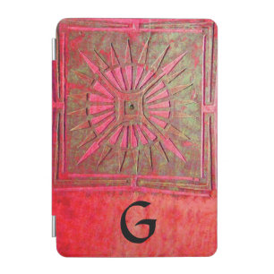 MORNING STAR Pawnee Red Green Monogram iPad Mini Cover