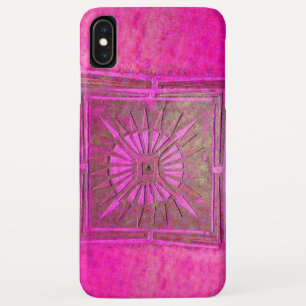MORNING STAR , Pink,Black,Fuchsia Monogram iPhone XS Max Case