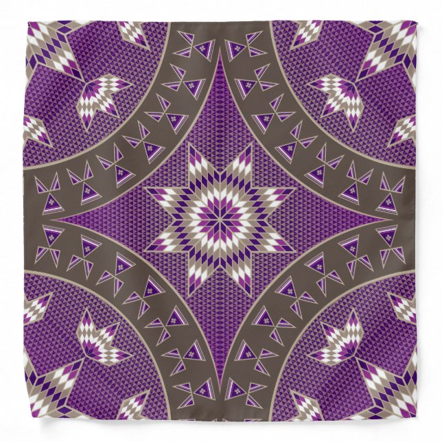 Morning Star Purple Bandana (Front)
