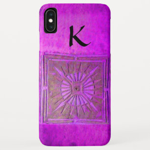 MORNING STAR , Purple ,Black, Monogram iPhone XS Max Case