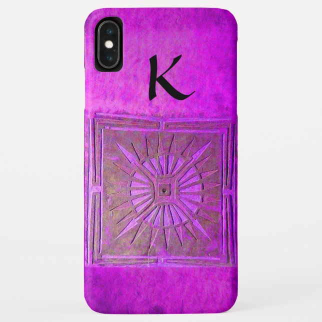 MORNING STAR , Purple ,Black, Monogram Case-Mate iPhone Case (Back)