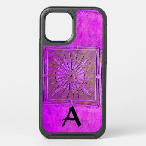 MORNING STAR Purple Black Monogram OtterBox Symmetry iPhone 12 Case