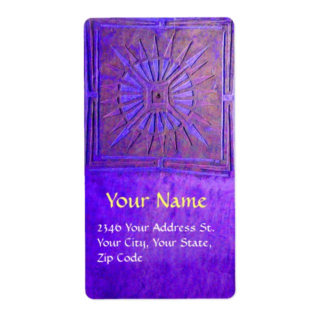MORNING STAR ,purple ,brown blue Label (Front)