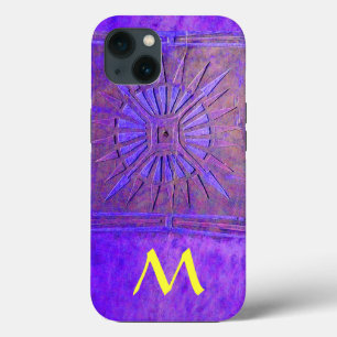 MORNING STAR ,Purple,Violet Yellow Monogram Case- iPhone 13 Case