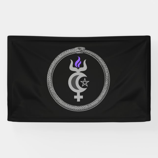 Morning Star Wicca Sigil Banner (Horizontal)