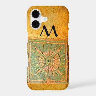 MORNING STAR ,Yellow,Brown,Black Monogram iPhone 17 Case