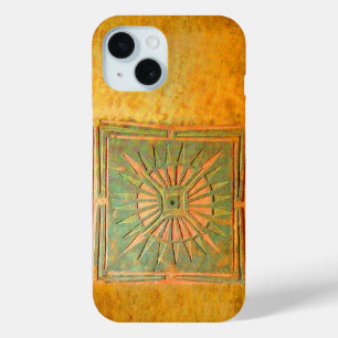 MORNING STAR ,Yellow,Brown,Green iPhone 15 Case