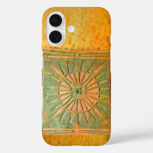 MORNING STAR ,Yellow,Brown Green iPhone 16 Case