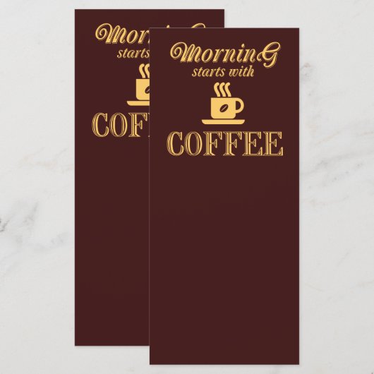 Morning starts with coffee (Front/Back)