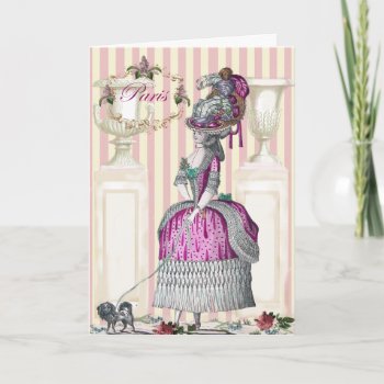 Morning Stroll Down The Champs-Élysées Happy Birth Card by WickedlyLovely at Zazzle