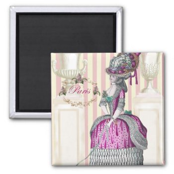 Morning Stroll Down The Champs-Élysées Magnet by WickedlyLovely at Zazzle
