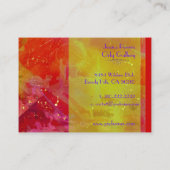 Morning Sun, Abstract template Business Card (Back)