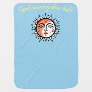 Morning Sun and Night Moon Customizable Baby Blanket