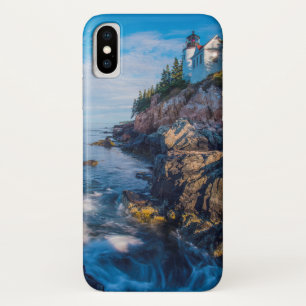 Morning Sun At Bass Harbor Lighthouse iPhone X Case