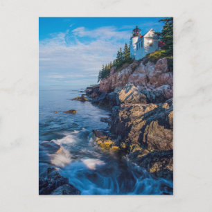 Morning Sun At Bass Harbor Lighthouse Postcard