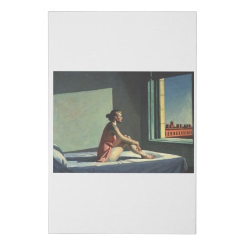 Morning Sun _ Edward Hopper Faux Canvas Print