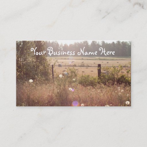 Customizable Morning Sunlight Business Card Templates