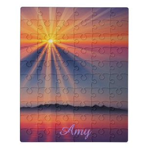 Morning Sunrise AI Art Jigsaw Puzzle