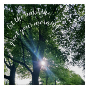 Morning Sunrise Glossy Poster